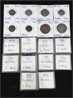 English And Canada Coins Some Silver