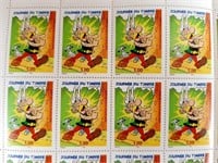 Feuille de 40 timbres UDERZO Astérix 3,00F 1999