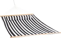 Quilted Fabric Hammock and Pillow, Two Person