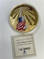 2013 Liberty Coin 24K Layered 110 Grams