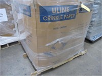 U-Line Crinkle Paper, Located on (1) Pallet,