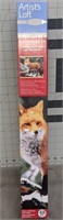 Fox paint by number kit