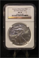 2017-W West Point MS70 1oz .999 American Silver