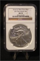 2017-W West Point MS70 1oz .999 American Silver