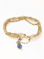 Lovely Vintage Fashion Bracelet w/Sterling Charm
