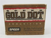 20 ROUNDS OF SPEER GOLD DOT 380 AUTO 90 GR GDHP