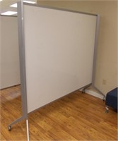 6' ROLLING DOUBLE SIDED DRY ERASE BD