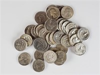 40ct Assorted Silver Quarters Up to 1964