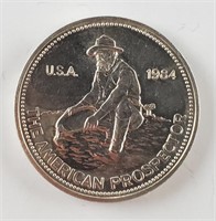 1984 American Prospector 1 Troy Oz Silver Round
