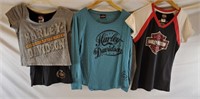 3ct Harley Davidson Shirts Size Womens L & ?