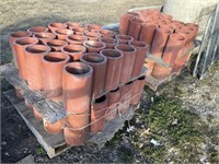 2 Pallets of 7 1/2 Inch Clay Field Tile
