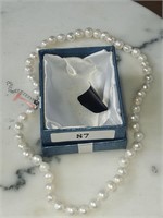 New Sterling Fresh Water Pearl Necklace 18-20"