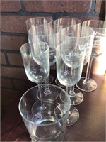 Assorted Wine glasses AKZO NOBEL printed