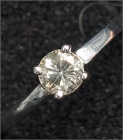 $2155 14K 1.95g Natural Diamond (0.35Ct) Ring
