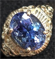$3430 10K  Natural Tanzanite(3.5ct) ring