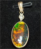 $1600 14K  Enhanced Opal(2.5ct) Pendant