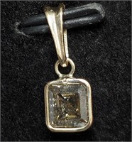 $2400 14K Natural Diamond(1.2ct) Pendant