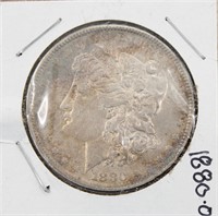 1880-O Morgan Silver Dollar Coin KEY - TONED