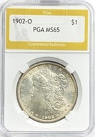 1902-O Morgan Silver Dollar MS-65