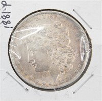 1881-P Morgan Silver Dollar Coin