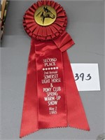 1965 Somerset Horse Show Ribbon