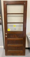 ANTIQUE 79" TALL WOOD & GLASS PANEL REPLACEMENT