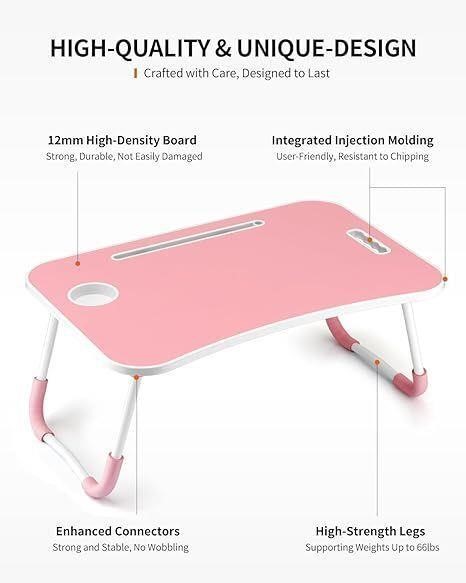 Pink Portable Lap Top Desk/Table Tray