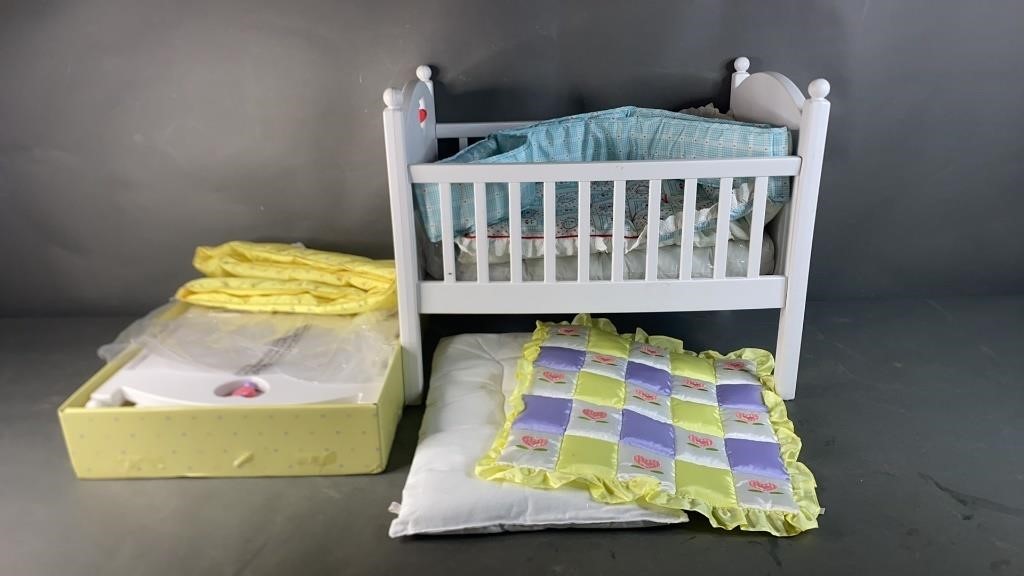 3pc Bitty Baby Cribs & Blankets
