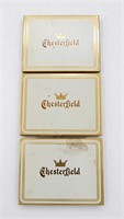 (3) Chesterfield Tobacco Tins
