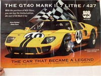 Poster 36"x 24"  & Card GT40 Mark II 7 Litre / 427