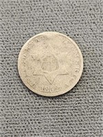 1852 Three Cent Silver