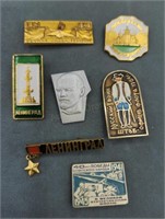 Lenin Russia Ussr Pins Medals Awards