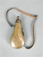 Vintage Copper Gunpowder Flask