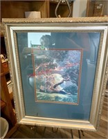 Framed Maxfield Parrish The Prince Artwork (back