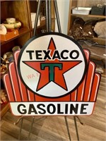 Texaco Gasoline Tin Sign (back room)