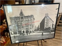 Early Seattle Framed Photograph - Frame Cracked
