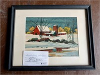 Framed Jerry Becker Watercolor (con1)