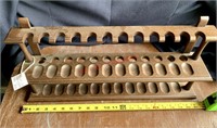 Mid-Century Wood Pipe Rack (con1)