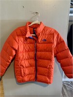 Orange North Face Puffer Size Youth Large - Note