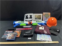 Hard Hat, Water Guns, DVDs, First Aid Kit, More