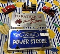 2 License Plates and Replica Vehicles