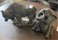 Bear and Elephant Figure