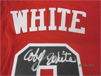 Coby White Signed Jersey COA
