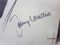 johnny Mathis Signed Album COA