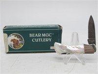 BEAR MGC CUTLERY 2 1/2" MOTHER OF PEARL KNIFE