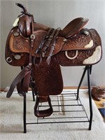 New Circle Y Saddle 16" with Head Stall