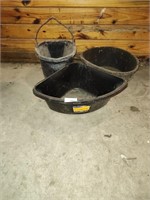 Feed Pans and Bucket