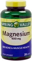 Spring Valley Magnesium 400 Mg 250 Tablets