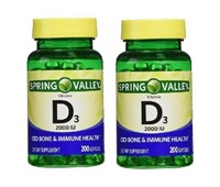 Spring Valley Vitamin d3 2000I.U.