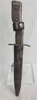 SCARCE WWI TRENCH KNIFE BAYONET & SCABBARD